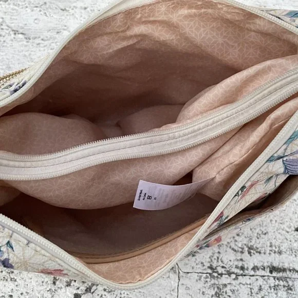 Women Shoulder Bag Multi Color Floral Print Faux Leather Bag - Picture 9 of 10